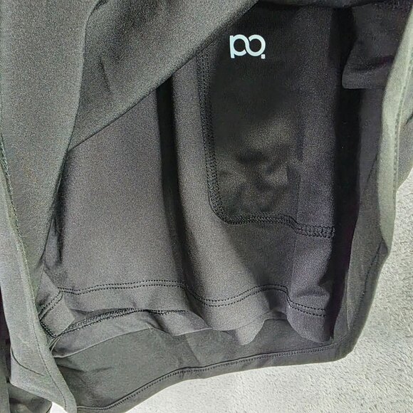 Womens Polly Park Black Track Shorts Lined Polyester Stretch 4.5" Inseam Size XL - Picture 5 of 11